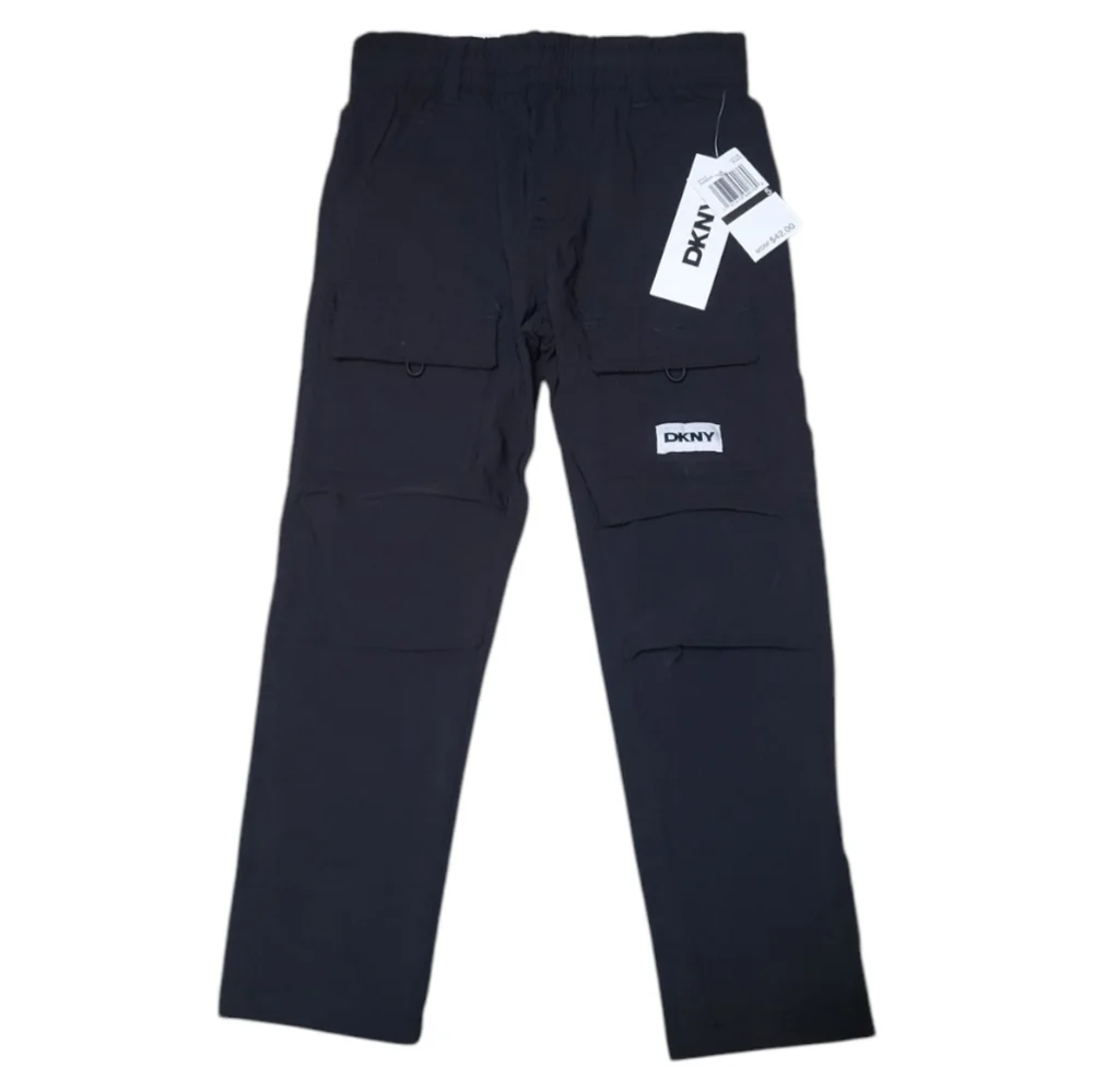 NWT DKNY Kids Black Casual Straight Leg Trousers - Size 5